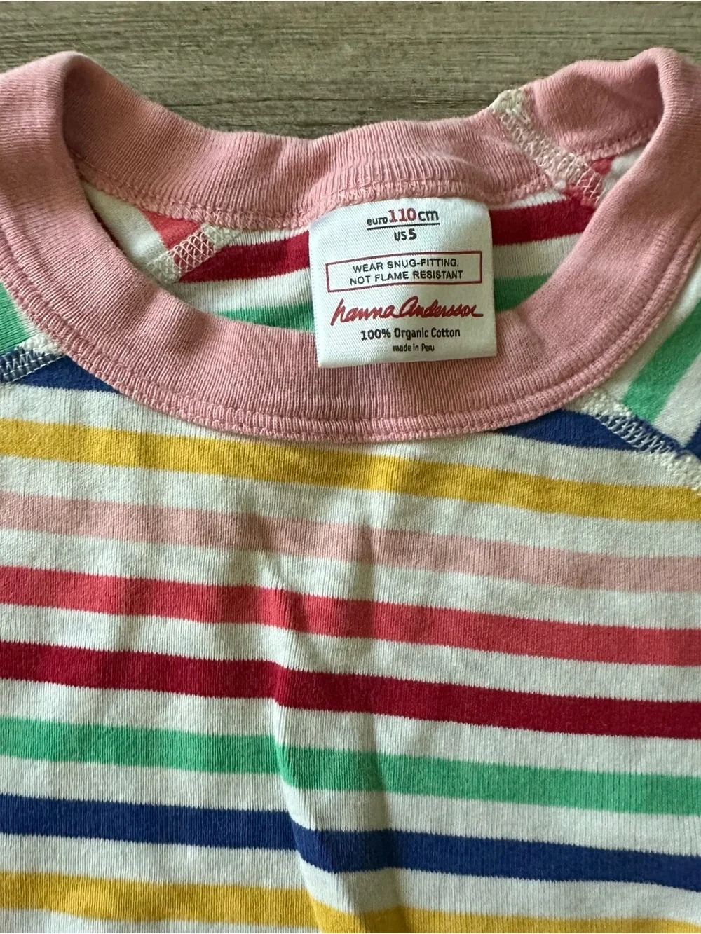 Hanna Andersson Kids Rainbow Stripe Pajama Set